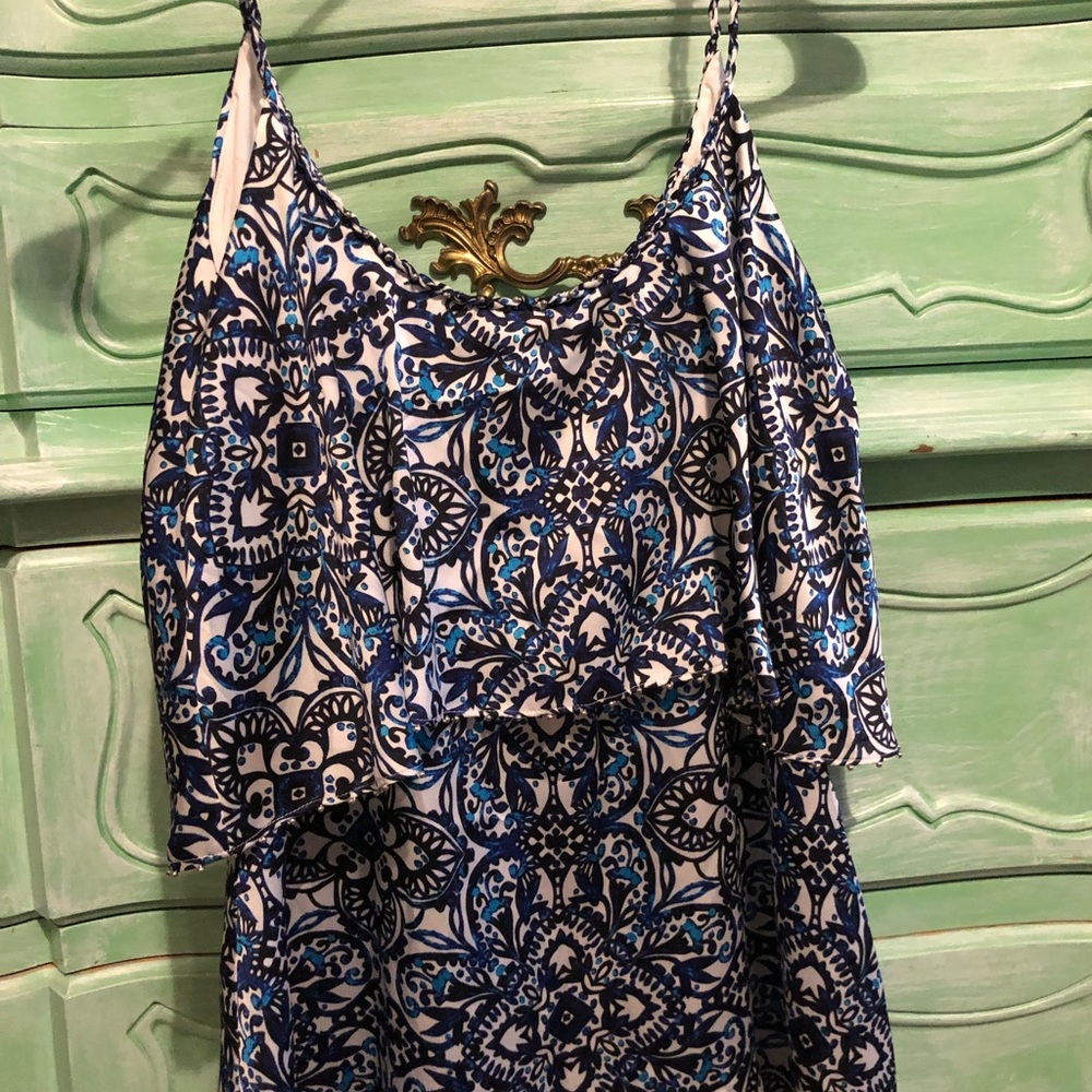 WHBM flounce top